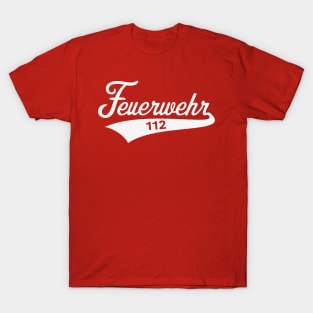 Feuerwehr 112 (Notruf / Feuerwehrmann / White) T-Shirt